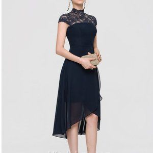 Champagne Chiffon Cocktail Dress